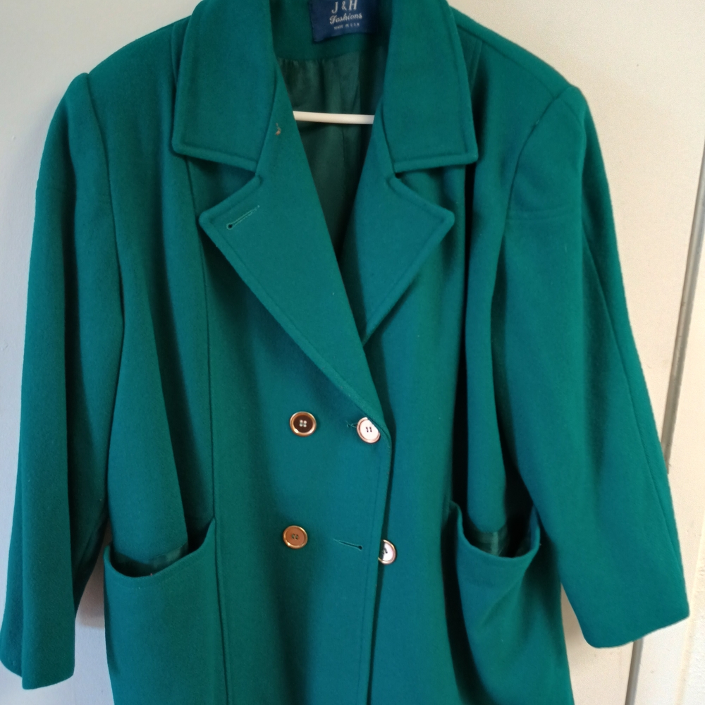 Pendleton Teal Double-Breasted Pea Coat - image 1